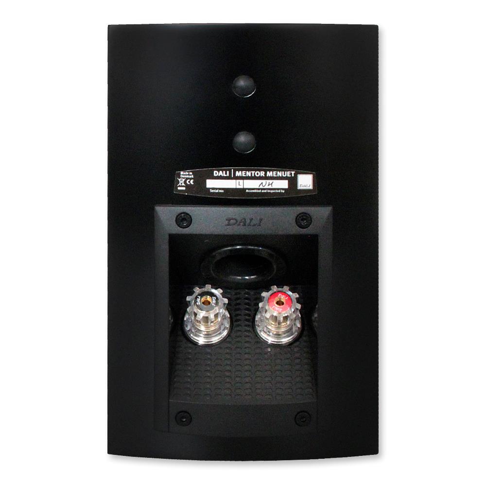 DALI Mentor Menuet bass reflex bookshelf-loudspeakers (20-100 W / black satin / pair)