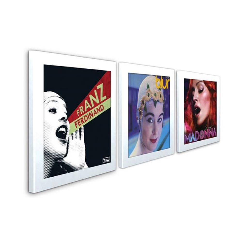 Play and Display Flip 12 Record Frame Interchangeable Display UV safe 