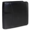 Leather CD/DVD - protective case (15,5cm x 16,2cm x 4,5cm / for 28 CDs/DVDs / black)