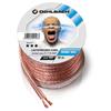 Oehlbach 107 - Speaker Wire SP-15 3000 - Loudspeaker cable flexible Mini-coil (30m / transparent / copper / 2 x 1,5qmm)