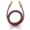 Oehlbach 20531 - NF SUB 100 - subwoofer cinch cable (1 x RCA to 1 x RCA / 1.0 m / red/gold)