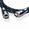 Oehlbach 11421 - XXL® Carb Connect - High-Speed-HDMI® cable with ethernet 1 x HDMI to 1 x HDMI (1.2 m / black/silver/gold)