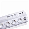 Oehlbach 17021 - Powersocket 905 - high-quality multi-socket outlet (1 pcs / 1,5 m / white/gold)
