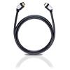 Oehlbach 42460 - Shape Magic - High-Speed-HDMI®-Cable with Ethernet 1 x HDMI to 1 x HDMI (1 pc / 1,2 m / black/white/gold)