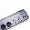 Oehlbach 17030 - Powersocket 907 - high-quality multi socket outlet (1 pcs / 1,5 m / aluminum/anthracite/gold)