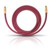 Oehlbach 2054 - NF 214 Sub - Subwoofer cinch cable 1 x RCA to 1 x RCA (2,0 m / bordeaux red/gold / 1 piece)