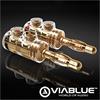 ViaBlue 30200 - TS Banana Lamella - Banana plugs  (4 pcs / gold plated)