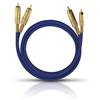 Oehlbach 2039 - NF 1 MASTER SET - Audio cable 2 x RCA to 2 x RCA  (1 pc / 10,0 m / blue/gold)