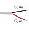 Sommer Cable SP225 - SC-MERIDIAN - Speaker cable (1 m / 2x2,5 qmm / 7,8mm / white)