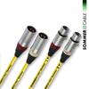 Sommer Cable - HICON EPB1-0075 - EPILOGUE Series -  LF-phono cable 2 x XLR Male auf 2 x XLR Female  (2 pc / 0,75 m / silver/yellow)