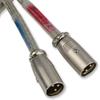 Burmester XLR 3 - qualitative cable set (2 x 1m / XLR plugs / silver)