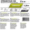 Oehlbach 9390 - Stream Plus 120 - CAT 6 network/patch cable, 1 x RJ45 (Ethernet) to 1 x RJ45 (Ethernet) (1 pcs / 1,20m / black)