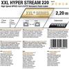 Oehlbach 19392 - XXL Hyper Stream 220 - High-End network/patch cable, 1 x RJ45 (Ethernet) to 1 x RJ45 (Ethernet) (1 pcs / 2,20m / black/silver)