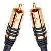 Oehlbach 21540 - NF Sub 1000 - subwoofer cinch cable 1 x RCA to 1 x RCA  (10,0 m / black/gold)