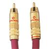 Oehlbach 20544 - NF 214 Sub - Subwoofer cinch cable 1 x RCA to 1 x RCA (4,0 m / bordeaux red/gold / 1 piece)