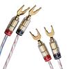 Oehlbach 10733 - Twin Mix Two B - Loudspeaker cable, silver plated (2 x 3,0 meters / 2 x 6,0 qmm / converted with lug connectors)