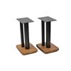 Atacama Moseco XL500 - loudspeaker stands (520 mm / black & base plate made of dark bamboo solid wood = dark bamboo / 1 pair)