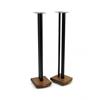 Atacama Moseco 10 - loudspeaker stands (1015 mm / black & base plate made of dark bamboo solid wood = dark bamboo / 1 pair)
