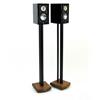 Atacama Moseco 10 - loudspeaker stands (1015 mm / black & base plate made of dark bamboo solid wood = dark bamboo / 1 pair)