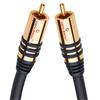 Oehlbach 21532 - NF Sub 200 - subwoofer cinch cable 1 x RCA to 1 x RCA  (2.0 m / black/gold)