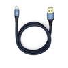 Oehlbach 9322 - USB Plus LI 100 - USB 2.0 cable for mobile entertainment (1 x USB-A to 1 x Lightning connector / 1.0 m / blue/black)