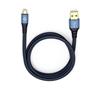 Oehlbach 9333 - USB Plus Micro 300 - USB 2.0 cable for mobile entertainment (1 x USB-A to 1 x USB-Micro B / 3.0 m / blue/black)