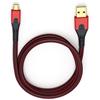 Oehlbach 9410 - USB Evolution Micro 50 - USB 2.0 cable for mobile entertainment (1 x USB-A to 1 x USB-Micro B / 0.5 m / red/black)
