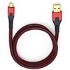 Oehlbach 9413 - USB Evolution Micro 300 - USB 2.0 cable for mobile entertainment (1 x USB-A to 1 x USB-Micro B / 3.0 m / red/black)