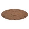 music hall mat - turntable pad (mat made of natural cork / brown)