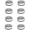 Goldkabel AS-40708 Disc - flat washers (8 pieces / 30 mm diameter / silver)