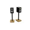 Atacama APOLLO - CYCLONE 5 - high-quality loudspeaker stands (515 mm / black & base plate made from light solid oak / incl. spikes / 1 pair)