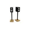 Atacama APOLLO - CYCLONE 7 - high-quality loudspeaker stands (715 mm / black & base plate made from light solid oak / incl. spikes / 1 pair)