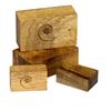 Cardas Audio Golden Cuboids - myrtle wood blocks L - equipment base legs (large type / made of myrtle wood / 6 pieces)