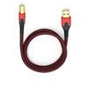 Oehlbach 9422 - USB Evolution B 150 - USB 2.0 cable for mobile entertainment (1 x USB-A to 1 x USB-B / 1.5 m / red/black)