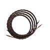 Kimber Kable 4PR - loudspeaker cable assembled on both sides with SBAN bananas (1 x 1m / black&brown / OFC / specially woven / 2 x 2mm²)