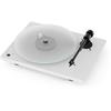 Pro-Ject T1 Phono SB - record player incl. tonearm + Ortofon MM cartridge OM 5E (matt white / incl. phono cable / incl. dust cover)