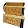 Atacama EVOQUE ECO 60/40 SE2 - hi-fi rack (4 shelves made from light bamboo solid wood = natural bamboo / satin black leg modules / incl. spikes)