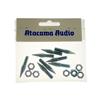 Atacama M6 spikes with lock nuts (set of 8 / silver / for loudspeaker stands & hi-fi furniture)