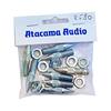 Atacama M8 spikes with lock nuts (set of 8 / silver / for loudspeaker stands)