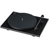 Pro-Ject Primary E Phono - record player with integrated phono pre-stage (matt black / incl. tonearm + Ortofon - OM cartridge / dust cover / plug & play)
