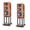 Wharfedale ELYSIAN 2 - 3-way bass reflex compact loudspeakers (pedestal speakers in walnut piano lacquer finish / attention = only loudspeakers without stands / 1 pair)