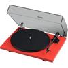 Pro-Ject Primary E Phono - record player with integrated phono pre-stage (matt red / incl. tonearm + Ortofon - OM cartridge / dust cover / plug & play)