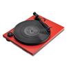 Pro-Ject Primary E - record player incl. tonearm + Ortofon - OM 5E MM cartridge (matt red / with straight 8,6" tonearm / incl. dust cover / plug & play)