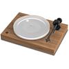 Pro-Ject X2 - record player incl. tonearm + Ortofon MM cartridge Pick it 2M Silver (real wood walnut veneer / incl. phono cable - Connect it E / incl. dust cover)