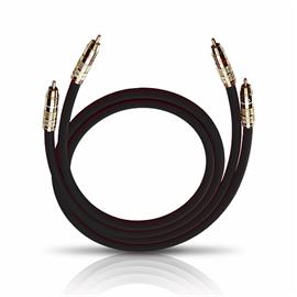 Oehlbach 2046 - NF 214 Master - LF audio cinch cable 1 x RCA to 1 x RCA  (2 pc / 0,7 m / anthracite/gold)