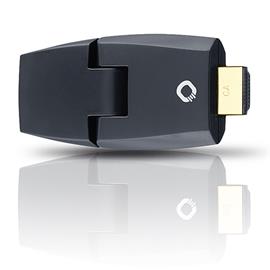 Oehlbach 9072 - Real Matrix Swivel  - HDMI adapter (180° swivel type / black/gold)