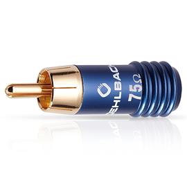 Oehlbach 55067 - CoverCon 75 - Cap for RCA connections (blue/gold)