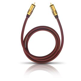 Oehlbach 20532 - NF SUB 200 - subwoofer cinch cable (1 x RCA to 1 x RCA / 2.0 m / red/gold)