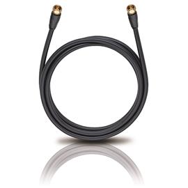 Oehlbach 156 - Easy Connect Antenna F - Digital satellite cable 1 x F Antenna plug auf 1 x F Antenna plug (1 pc / 4,0 m / black/gold)