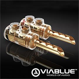 ViaBlue 30205 - TS Banana Tube - Banana plugs  (4 pcs / gold plated)